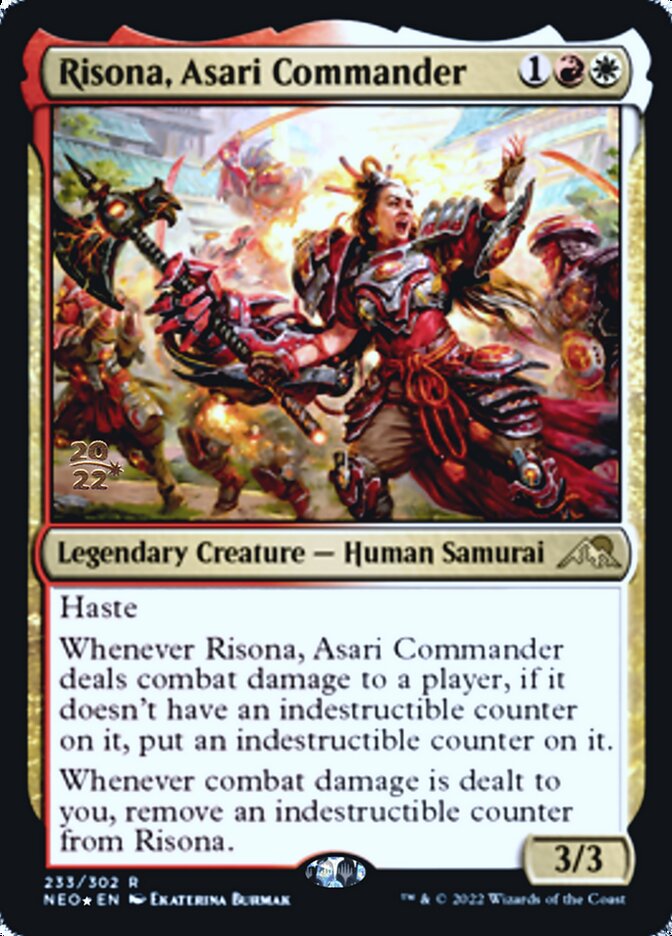 Risona, Asari Commander [Kamigawa: Neon Dynasty Prerelease Promos] | Odin's Place