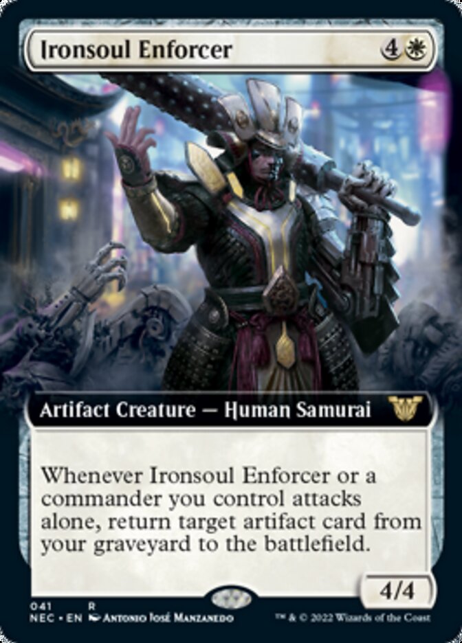 Ironsoul Enforcer (Extended Art) [Kamigawa: Neon Dynasty Commander] | Odin's Place