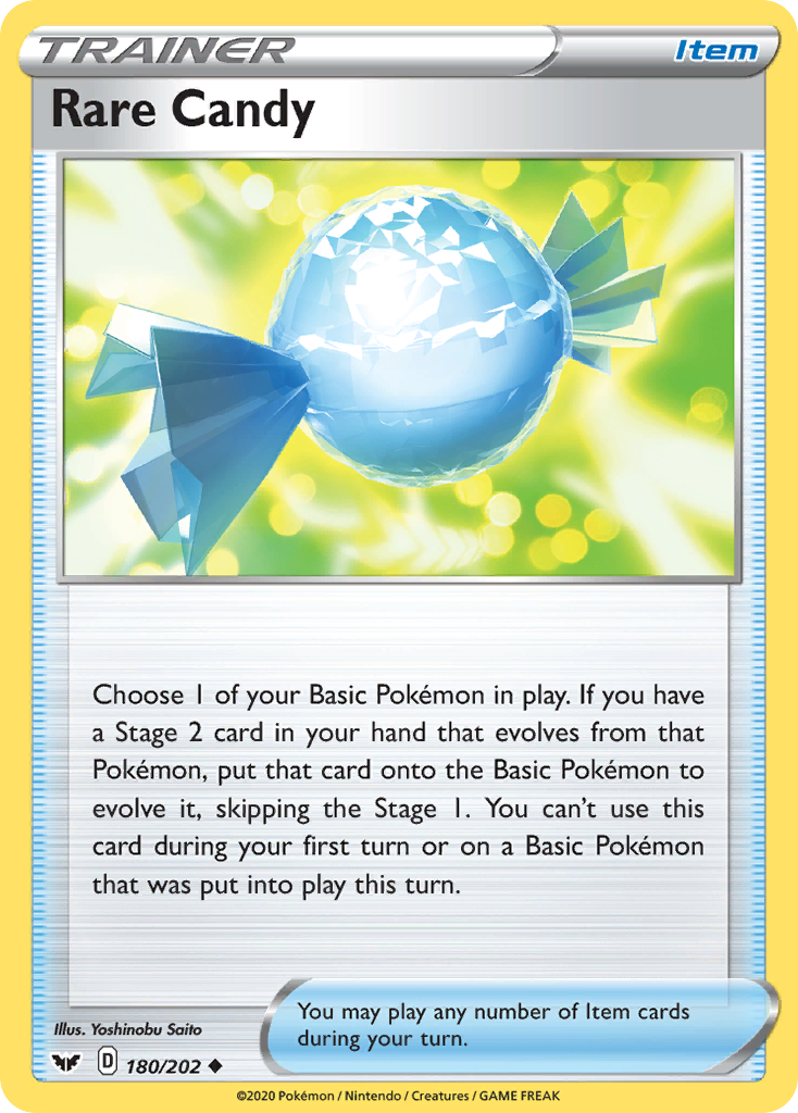 Rare Candy (180/202) [Sword & Shield: Base Set] | Odin's Place