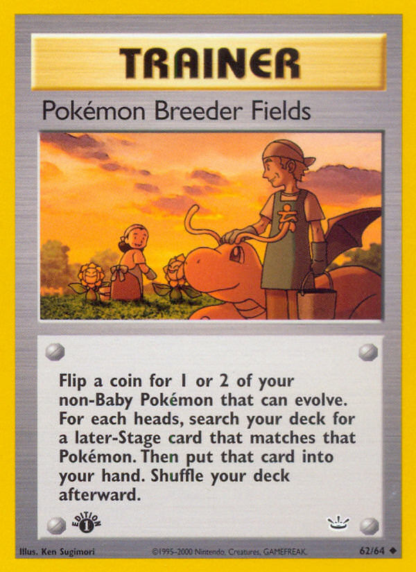 Pokemon Breeder Fields (62/64) [Neo Revelation 1st Edition] | Odin's Place