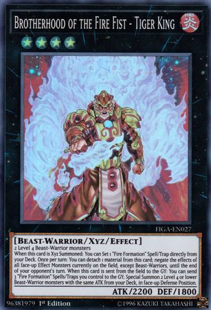 Brotherhood of the Fire Fist - Tiger King [FIGA-EN027] Super Rare | Odin's Place