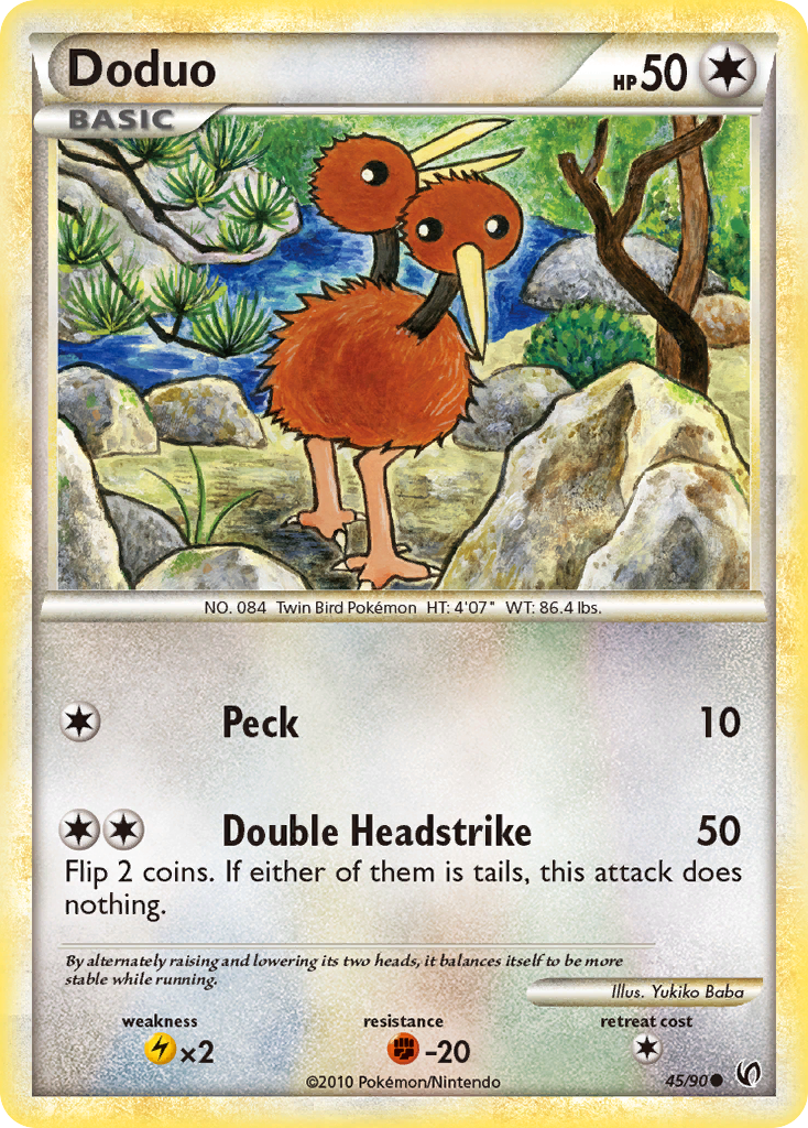 Doduo (45/90) [HeartGold & SoulSilver: Undaunted] | Odin's Place