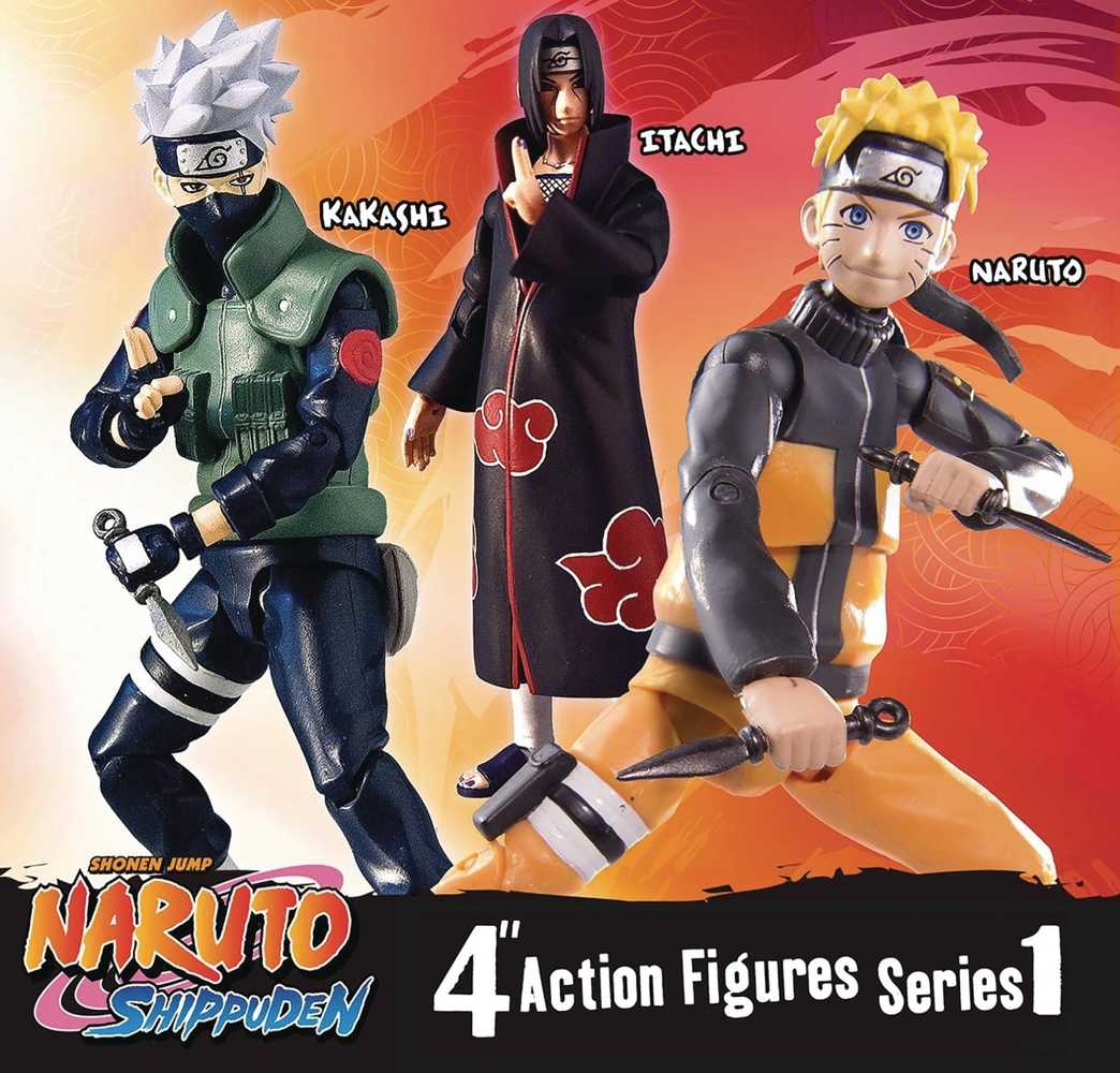 NARUTO SHIPPUDEN 4IN POSEABLE ACTION FIGURE ASSORTMENT | Odin's Place