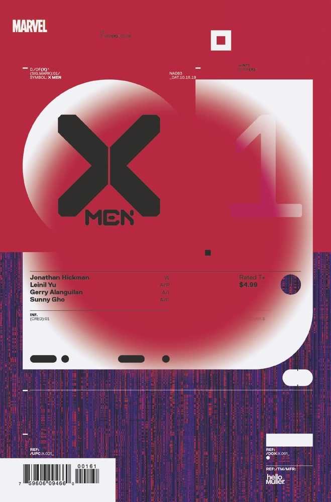 X-MEN #1 HICKMAN DESIGN VAR DX | Odin's Place