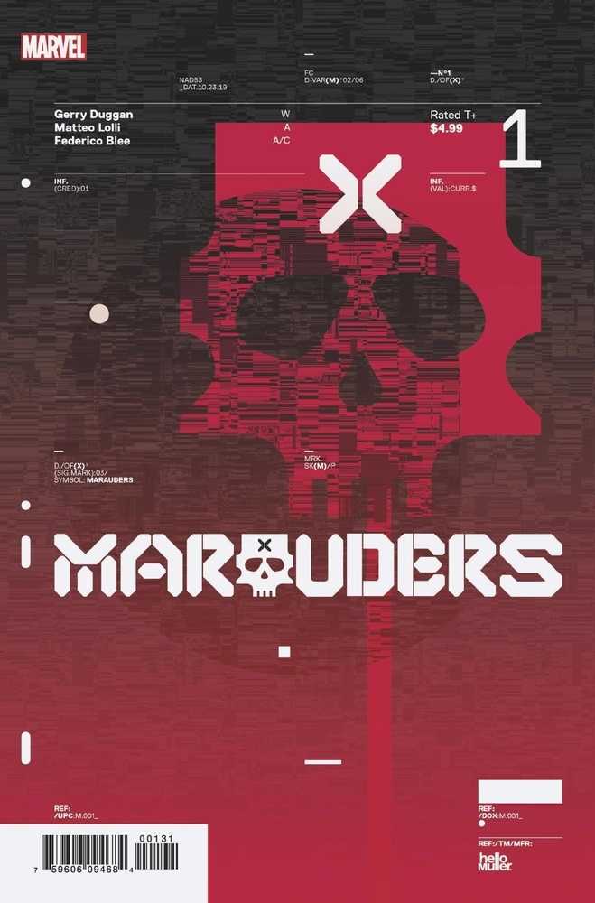 MARAUDERS #1 HICKMAN DESIGN VAR DX | Odin's Place