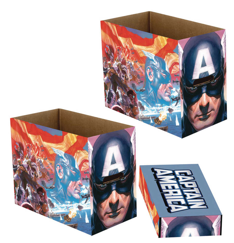 MARVEL CAPTAIN AMERICA PATRIOT 5PK SHORT COMIC STORAGE BOX | Odin's Place