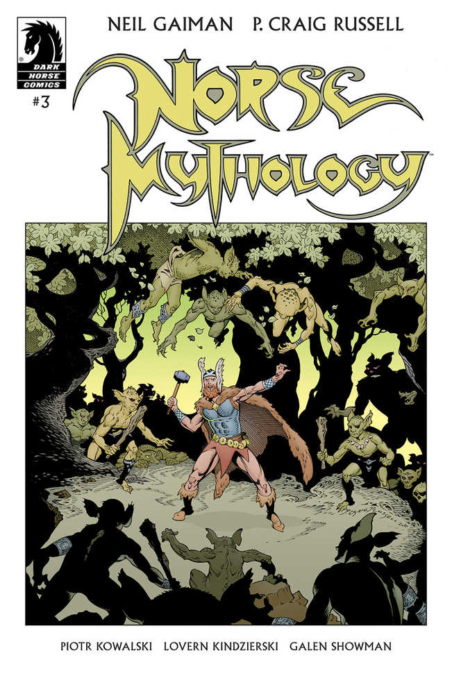 Neil Gaiman Norse Mythology #3 Cover A Russell  | Odin's Place