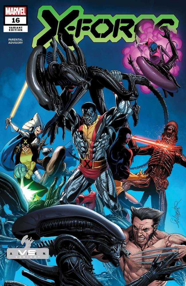 X-FORCE #16 LARROCA MARVEL VS ALIEN VAR | Odin's Place