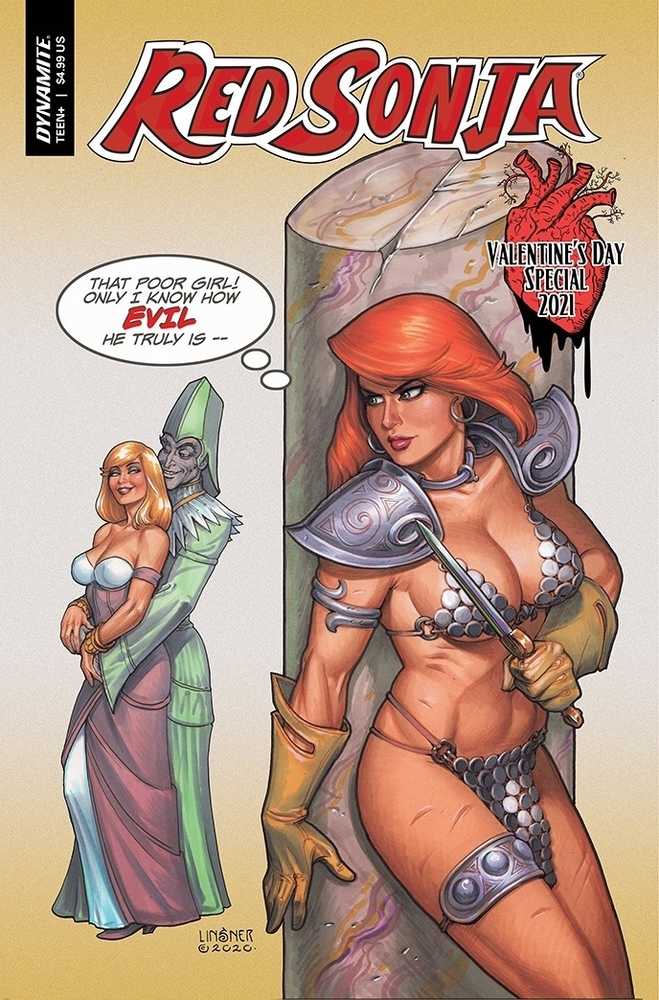 Red Sonja Valentines Sp One Shot Cover A Linsner | Odin's Place