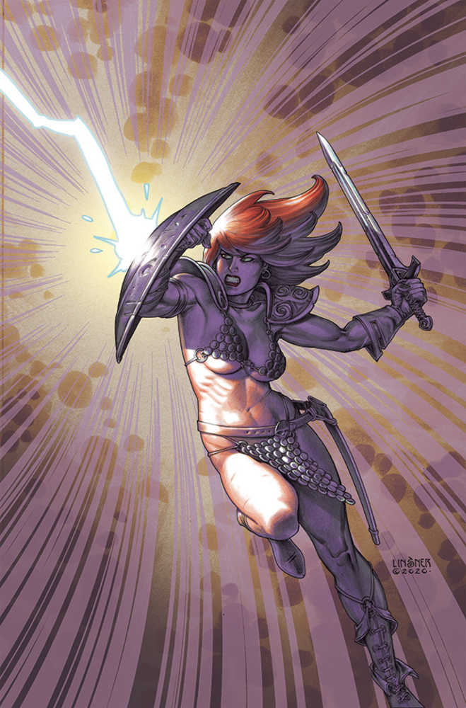 Red Sonja The Superpowers #4 Linsner Limited Full Art Cover | Odin's Place
