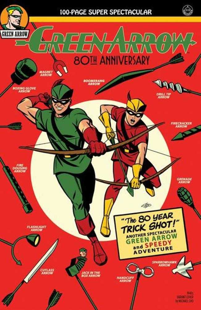 Green Arrow 80th Anniversary 100-Page Super Spectacular #1 Cover B Michael Cho 1940s Variant | Odin's Place