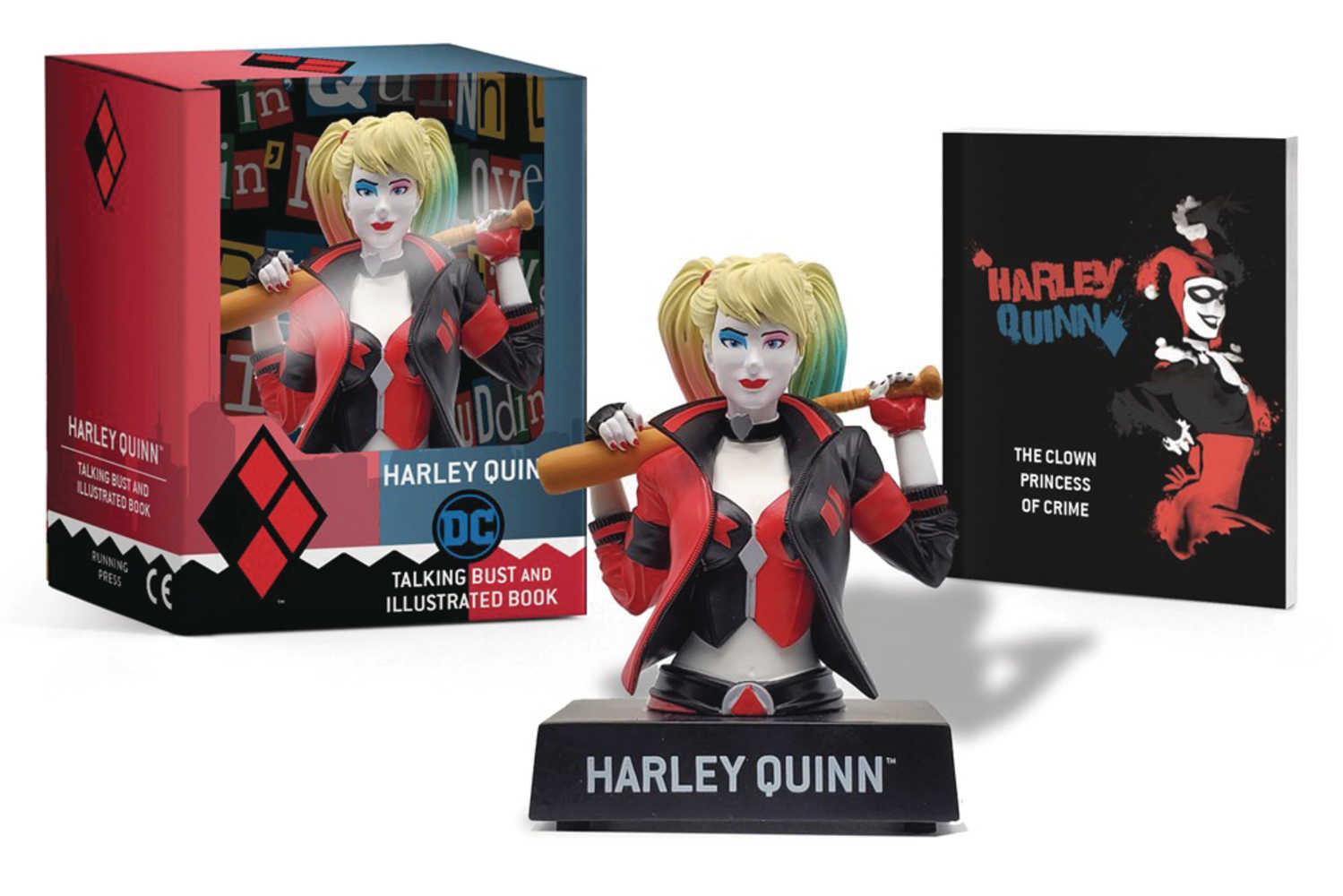 Harley Quinn Talking Figure & Illustrated Book Kit | Odin's Place