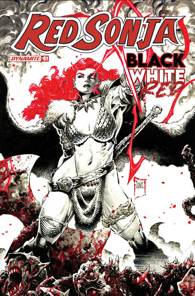 Red Sonja Black White Red #1 Cover C Tan | Odin's Place