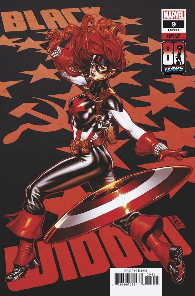 Black Widow #9 Brooks Captain America 80th Variant | Odin's Place
