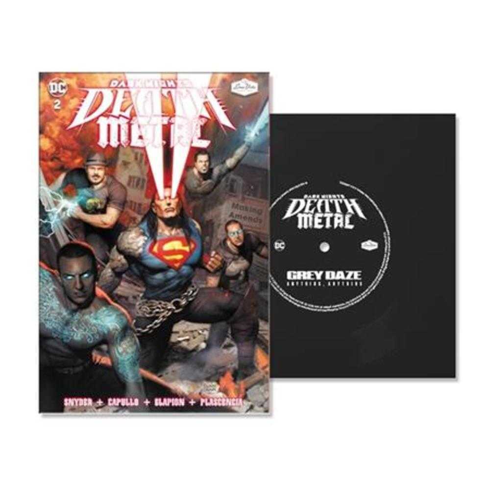 Dark Nights Death Metal #2 Soundtrack Spec Edition Grey Daze With Flexi Single Featuring Anything, Anything  | Odin's Place