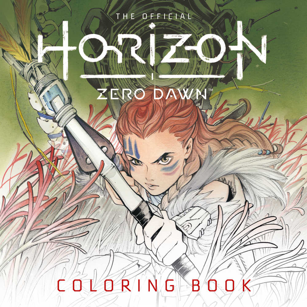 Official Horizon Zero Dawn Coloring Book Softcover (Mature) | Odin's Place