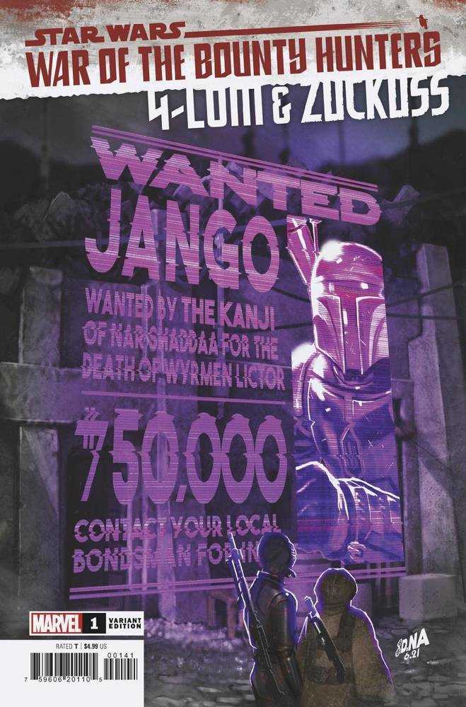 Star Wars War Bounty Hunters 4-Lom Zuckuss #1 Wanted Variant | Odin's Place