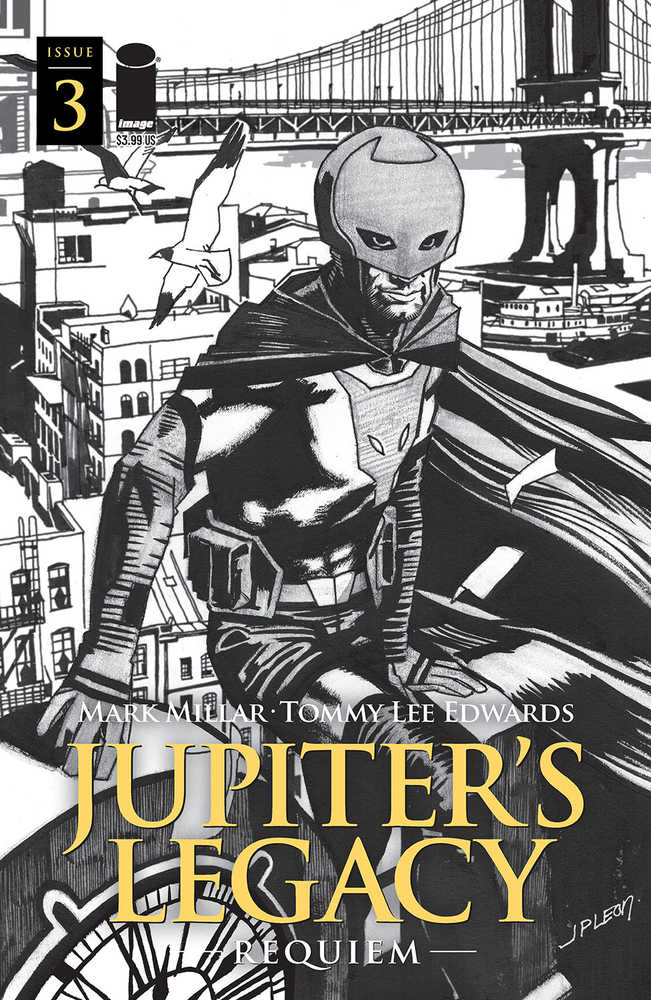 Jupiters Legacy Requiem #3 (Of 12) Cover C Leon Black & White (Mature) | Odin's Place