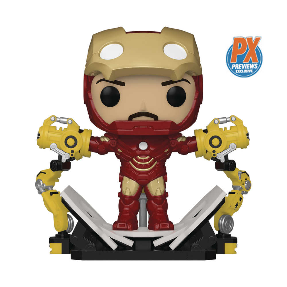 Pop Iron Man 2 Iron Man Mkiv W/Gantry Previews Exclusive Gid Deluxe Vinyl Figure | Odin's Place