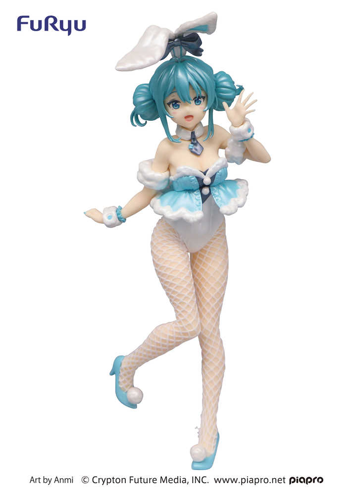 Hatsune Miku Bicute Bunnies White Rabbit Pearl Color Figure | Odin's Place
