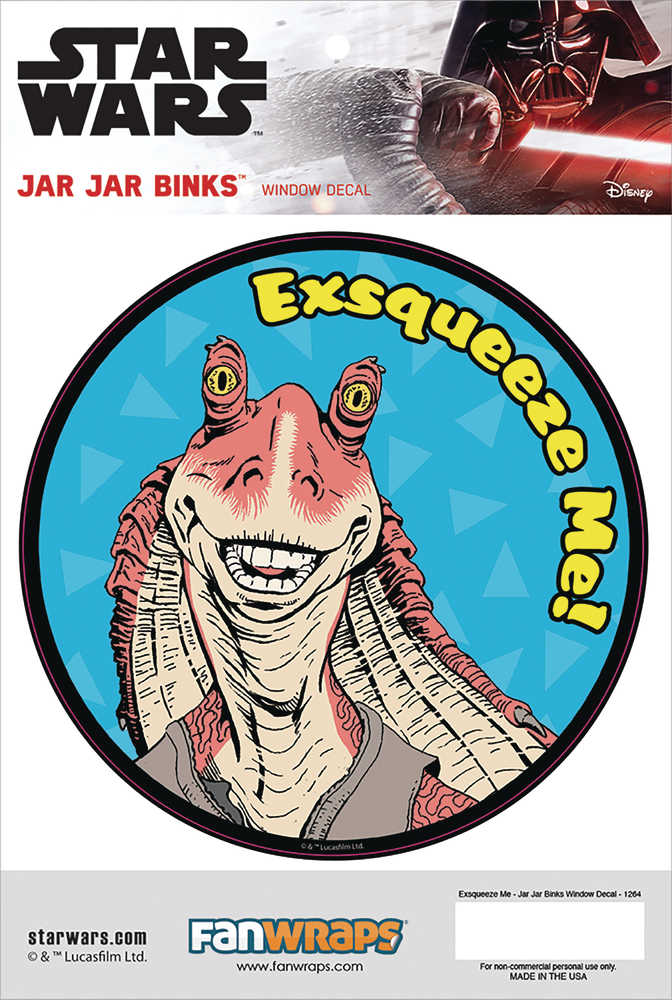 Star Wars Jar Jar Binks Window Decal | Odin's Place