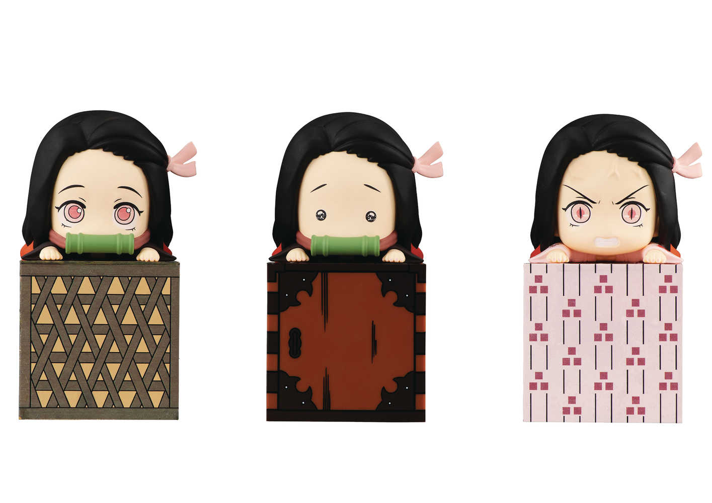 Demon Slayer Kimetsu Hikkake Nezuko 3 piece PVC Figure Set  | Odin's Place