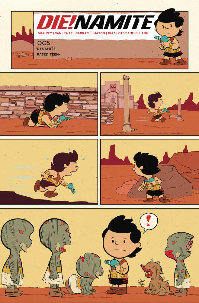 Die!Namite #5 Cover H Peanuts Homage | Odin's Place