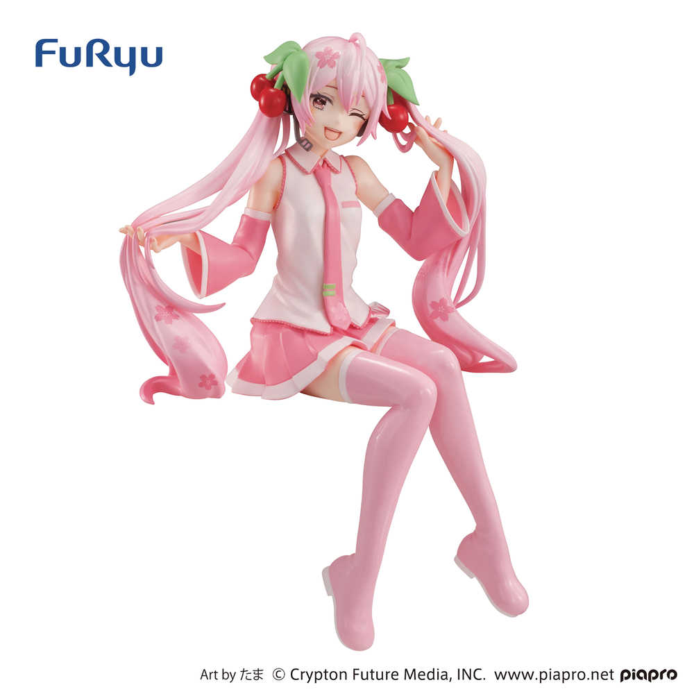 Hatsune Miku Sakura Miku Wink Noodle Stopper PVC Figure | Odin's Place