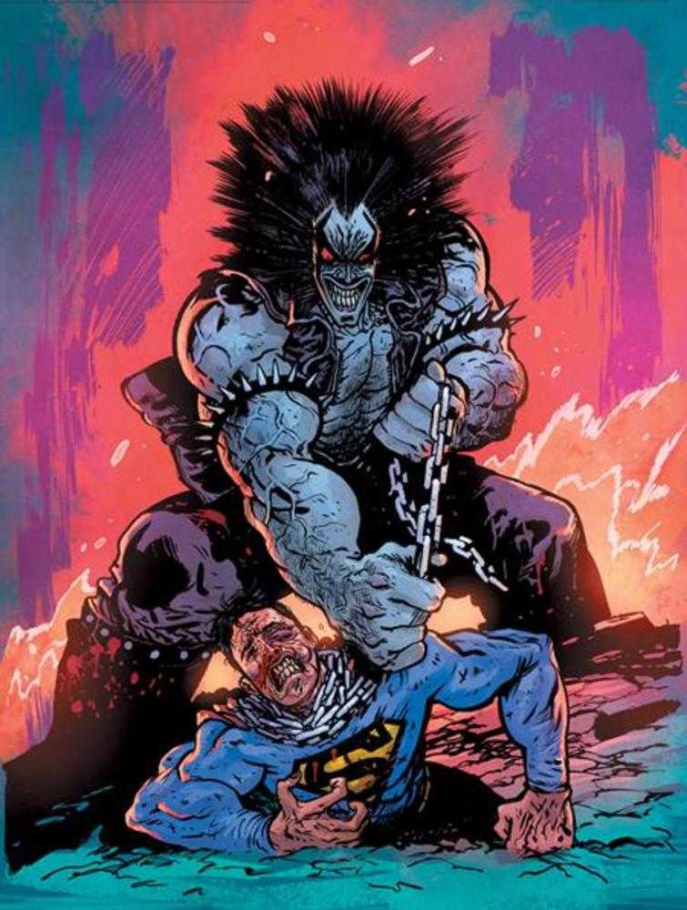 Superman vs Lobo #3 (Of 3) Cover B Daniel Warren Johnson Variant (Mature) | Odin's Place