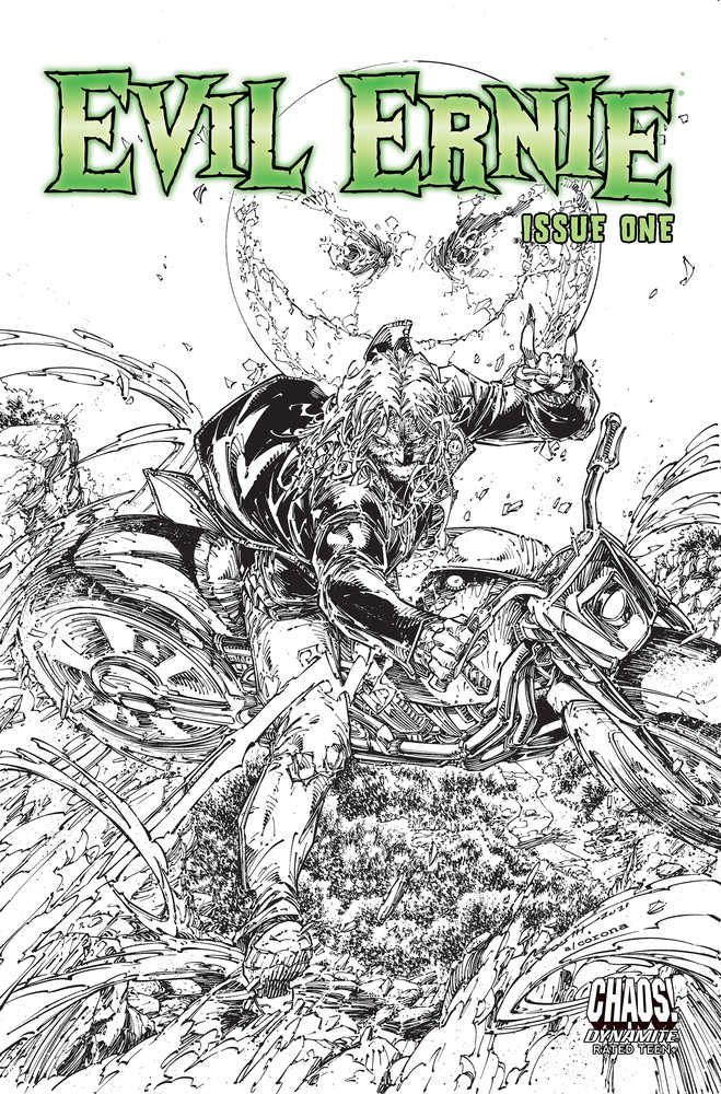 Evil Ernie #1 Cover D 10 Copy Variant Edition Booth Black & White Variant Edition | Odin's Place