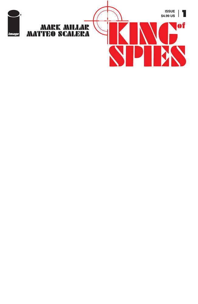 King Of Spies #1 (Of 4) Cover E Blank Cover (Mature) | Odin's Place