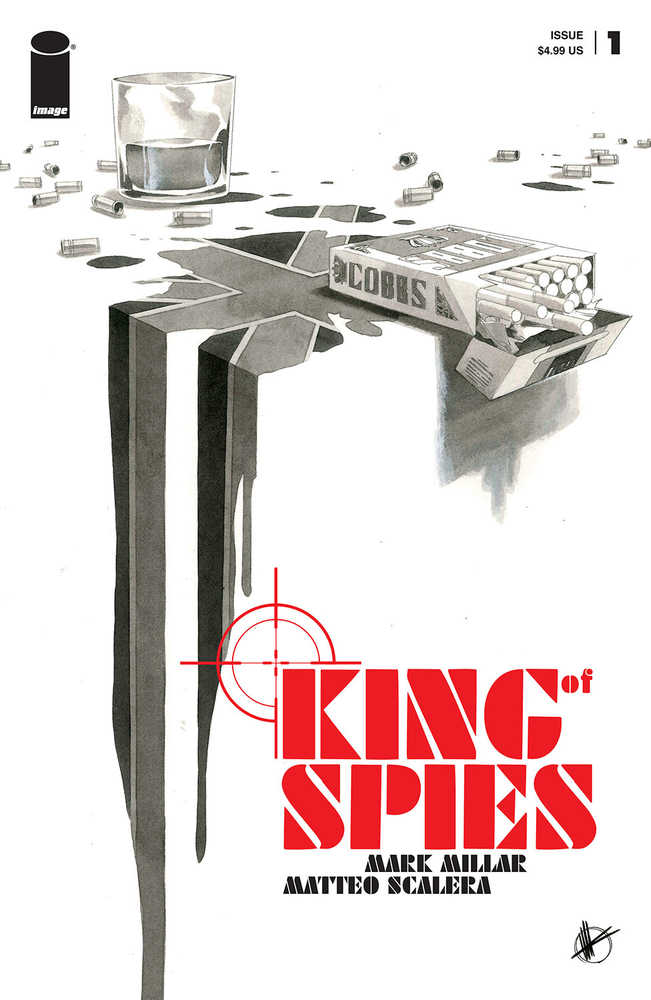 King Of Spies #1 (Of 4) Cover B Scalera Black & White (Mature) | Odin's Place