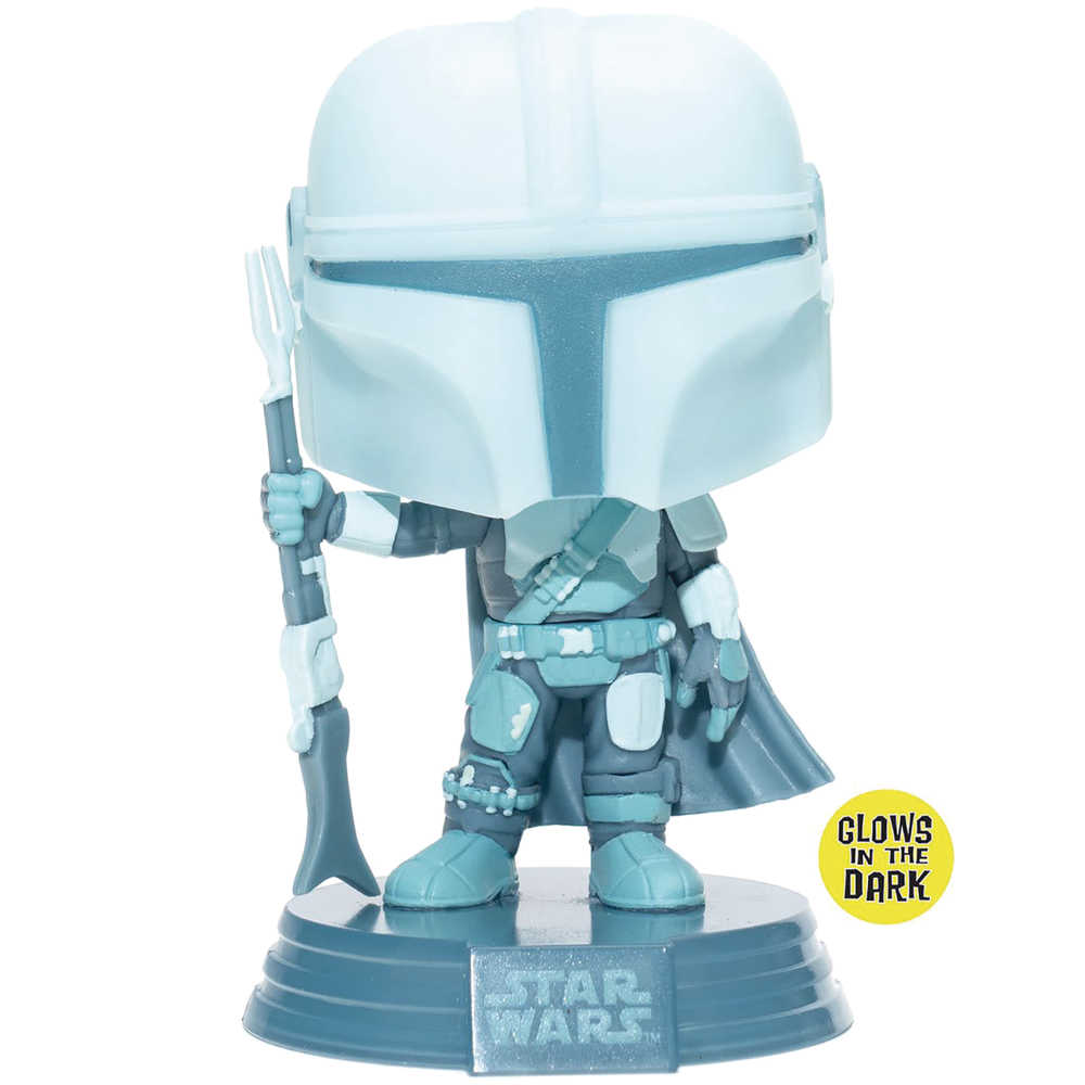 Pop Star Wars The Mandalorian Hologram Gitd Vinyl Figure | Odin's Place