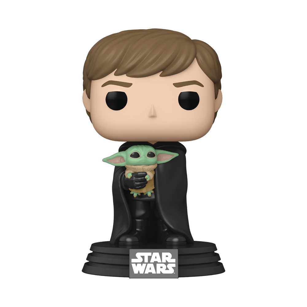Pop Star Wars Mandalorian Luke with Child Vinyl Figure | Odin's Place