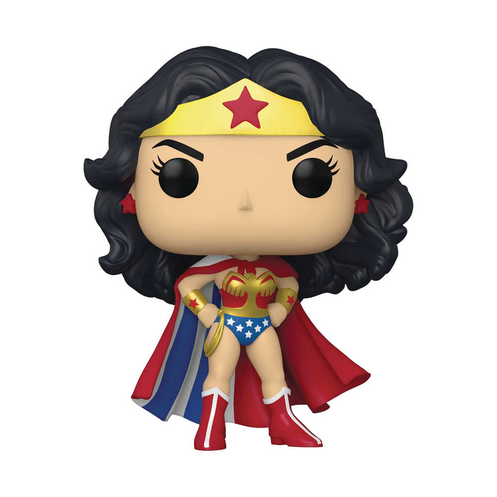 Pop Heros Wonder Woman 80th Classic with Cape Wonder Woman Figure | Odin's Place