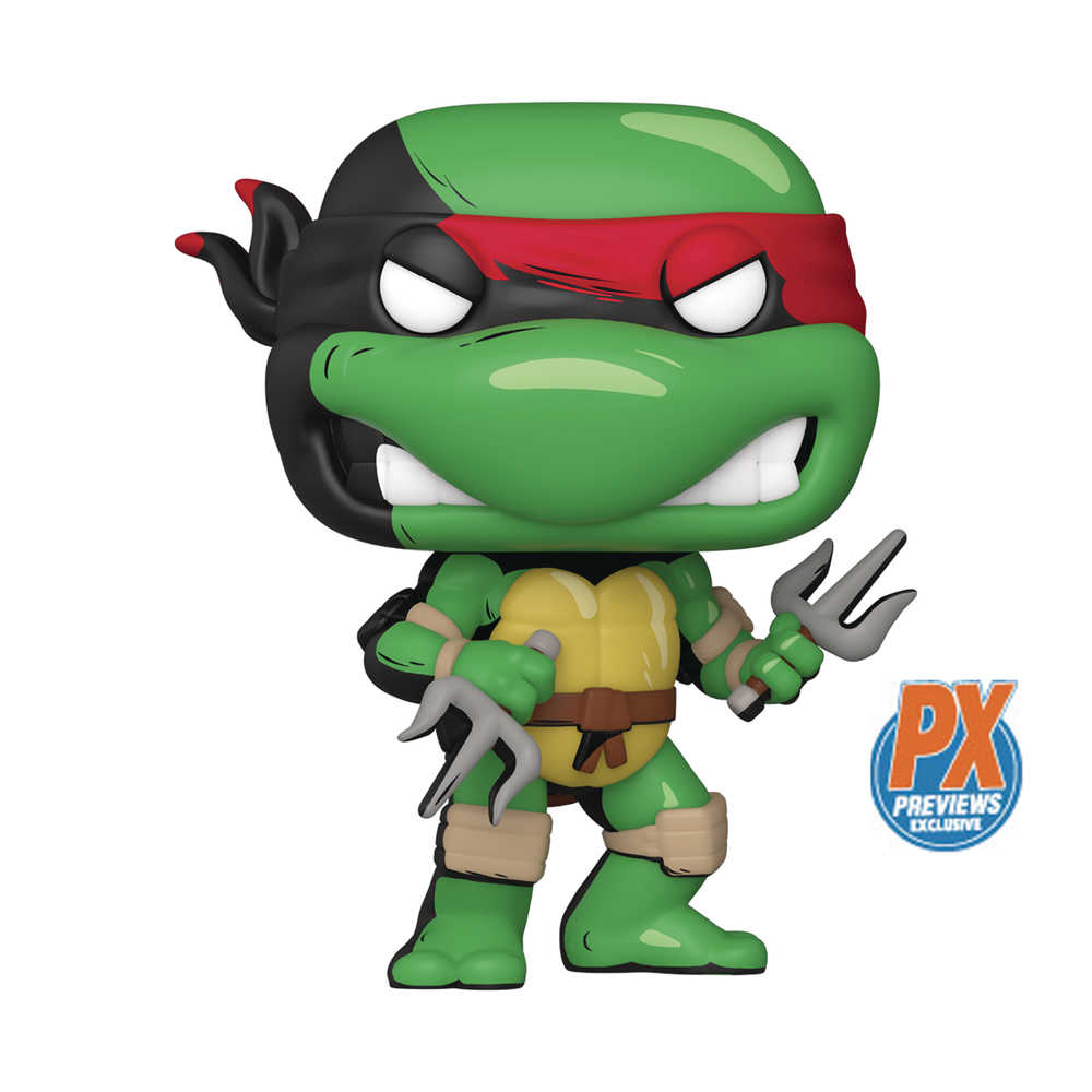 Pop Comics Teenage Mutant Ninja Turtles Raphael Previews Exclusive Vinyl Figure W/Black & White Chase | Odin's Place