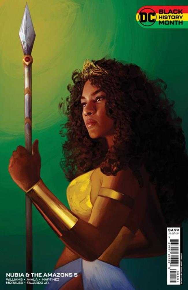Nubia And The Amazons #5 (Of 6) Cover C Alexis Franklin Black History Month Card Stock Variant | Odin's Place