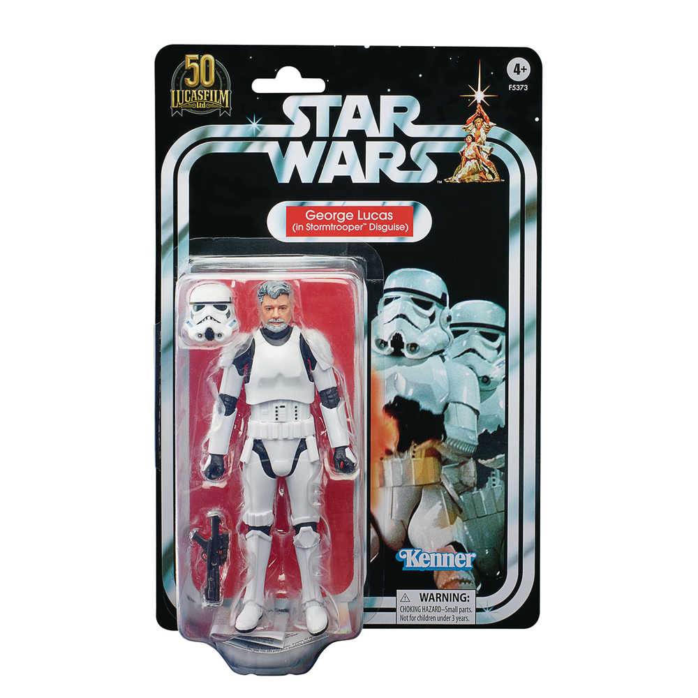 Star Wars Black George Lucas Stormtrooper 6in Action Figure Case | Odin's Place