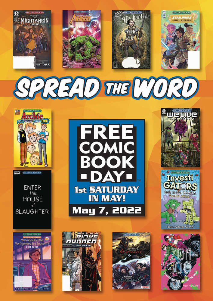 Free Comic Book Day 2024 Postcards (Bundle Of 50) | Odin's Place