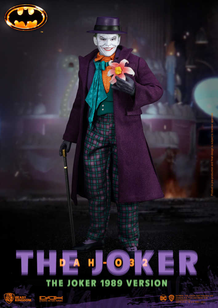 Batman 1989 Dah-032 Dynamic 8-Ction Heroes Joker Action Figure | Odin's Place