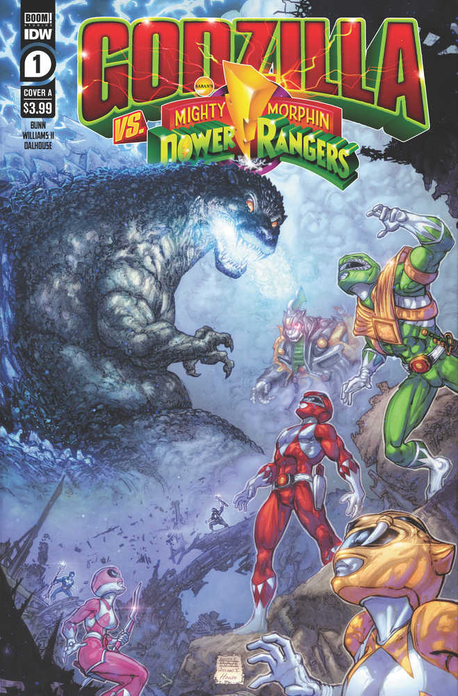 Godzilla vs Mmpr #1 (Of 5) Cover A  Freddie Williams II | Odin's Place