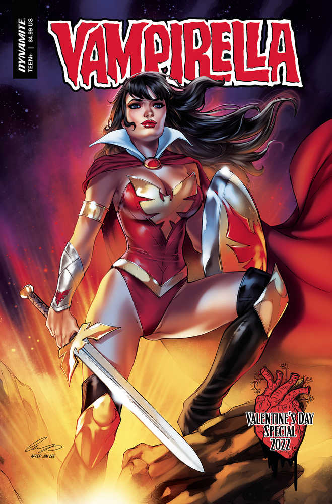 Vampirella Valentines Sp One Shot Cover H Foc Lee Homage | Odin's Place