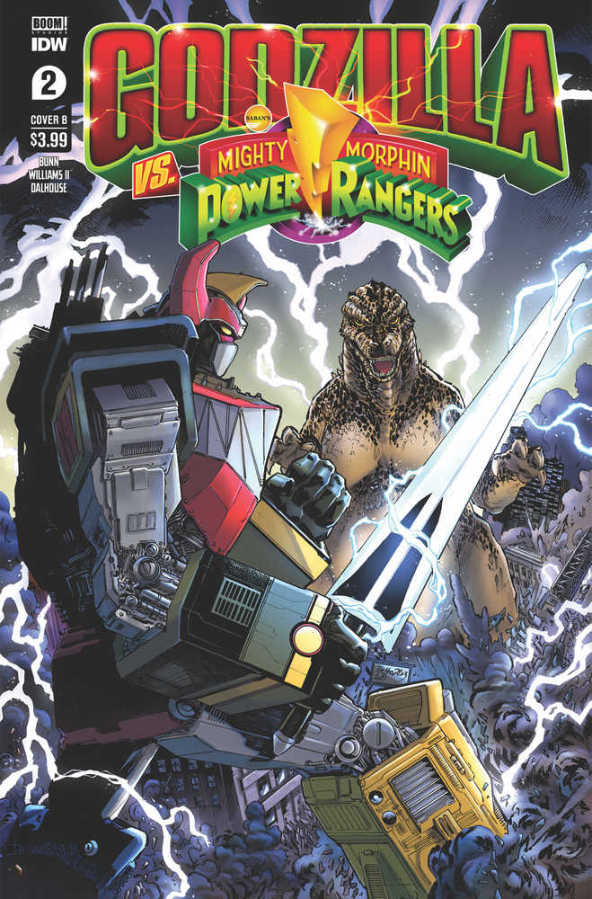 Godzilla vs Mmpr #2 (Of 5) Cover B Netho Diaz | Odin's Place