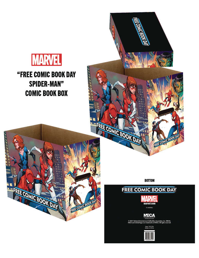 Free Comic Book Day 2022 Marvel Spider-Man 5pk Short Comic Storage Box (Net | Odin's Place