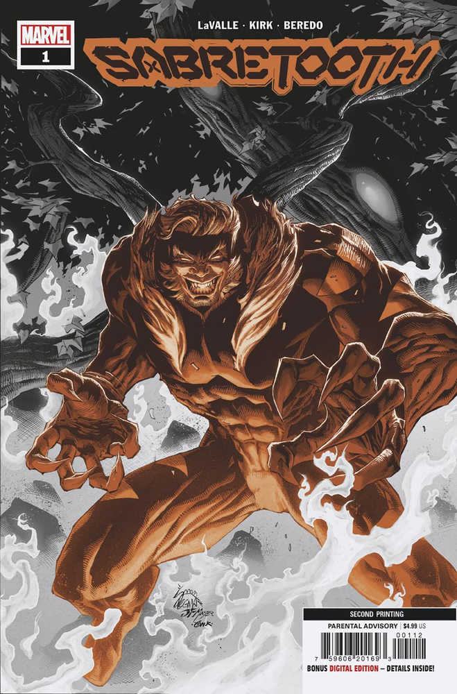Sabretooth #1 (Of 5) 2ND Printing Stegman Variant | Odin's Place