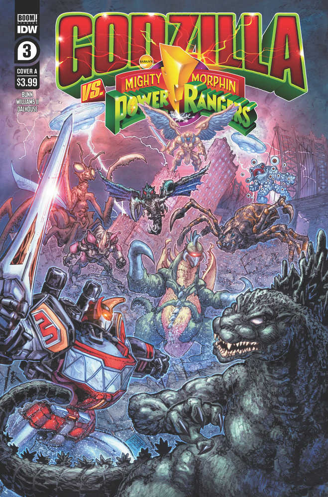 Godzilla vs Mmpr #3 (Of 5) Cover A Freddie Williams II | Odin's Place