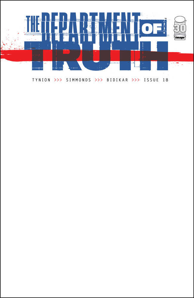 Department Of Truth #18 Cover B Blank Cover (Mature) | Odin's Place