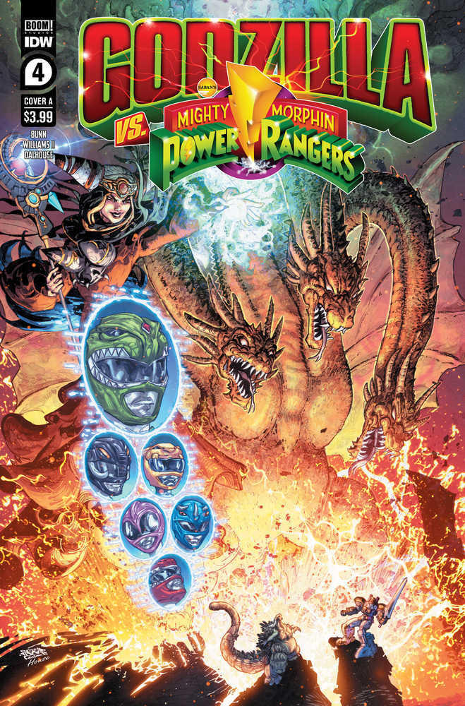 Godzilla vs Mmpr #4 (Of 5) Cover A  Freddie Williams II | Odin's Place