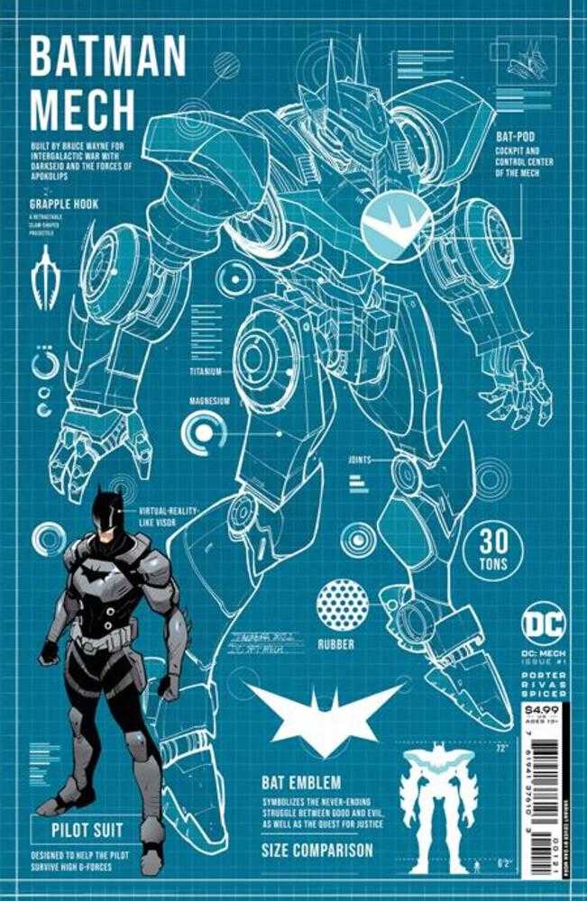 DC Mech #1 (Of 6) Cover B Dan Mora Card Stock Variant | Odin's Place