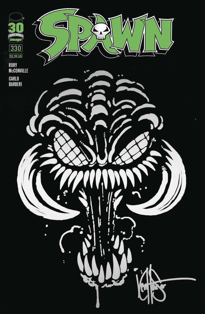 Df Spawn #330 Blank Haeser Signed Silver Sketch | Odin's Place